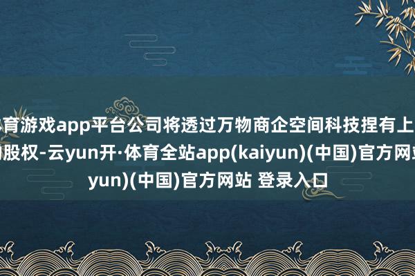 体育游戏app平台公司将透过万物商企空间科技捏有上海祥大45%的股权-云yun开·体育全站app(kaiyun)(中国)官方网站 登录入口
