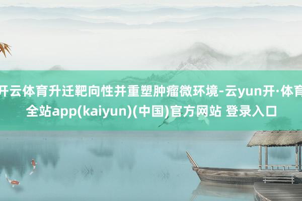 开云体育升迁靶向性并重塑肿瘤微环境-云yun开·体育全站app(kaiyun)(中国)官方网站 登录入口