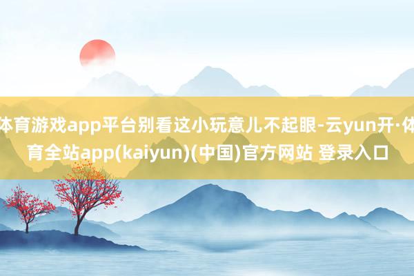体育游戏app平台别看这小玩意儿不起眼-云yun开·体育全站app(kaiyun)(中国)官方网站 登录入口